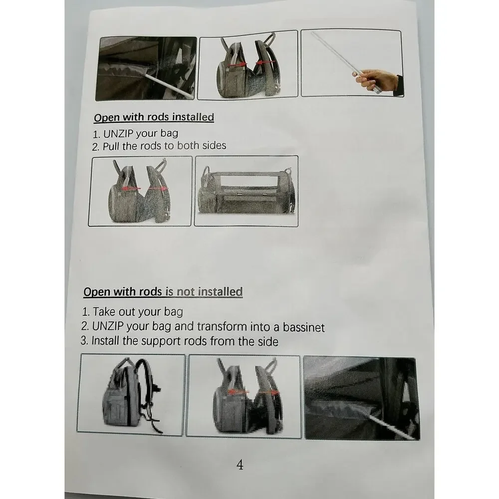 Midibeini Multifunction “Mommy Backpack”‎ and Bed